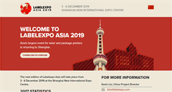 Desktop Screenshot of labelexpo-asia.com