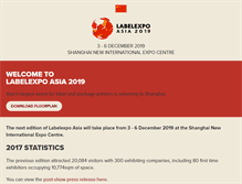 Tablet Screenshot of labelexpo-asia.com